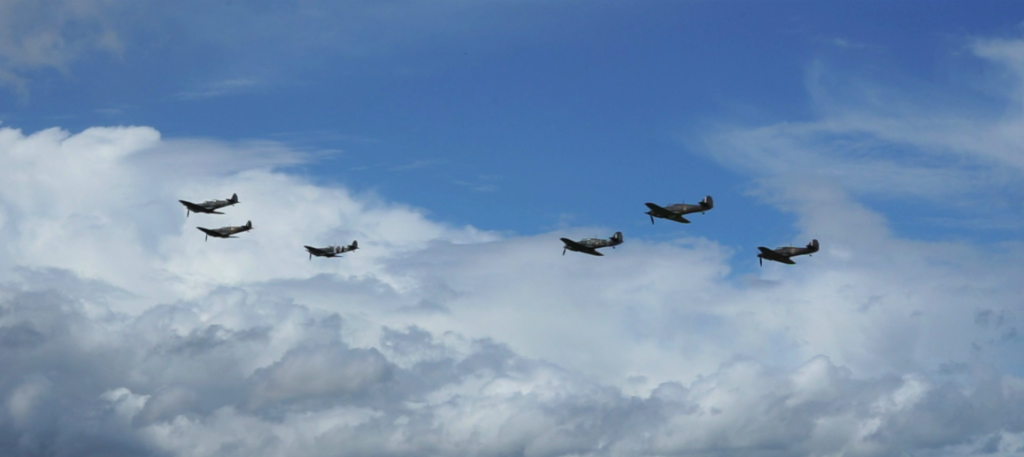 The Few Spitfires and Hurricanes in flight